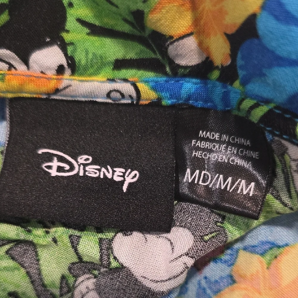 Disney Green and Blue Casual Button Down Shirt - Picture 2 of 2